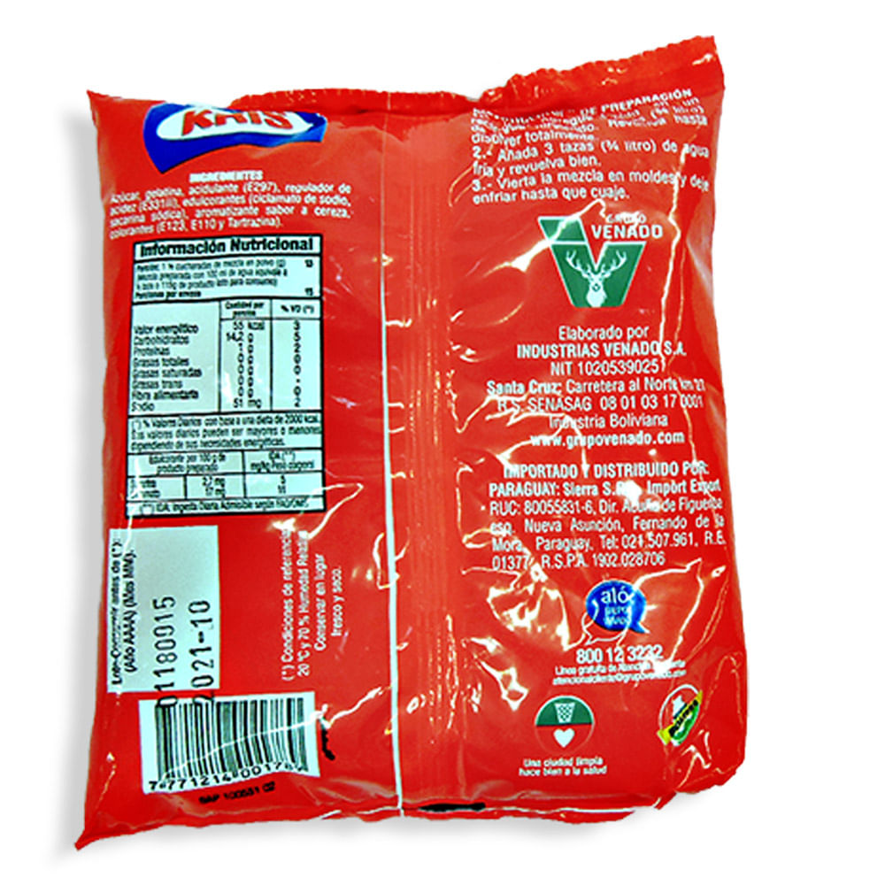 Gelatina de Cereza Kris 230 Gr IC Norte