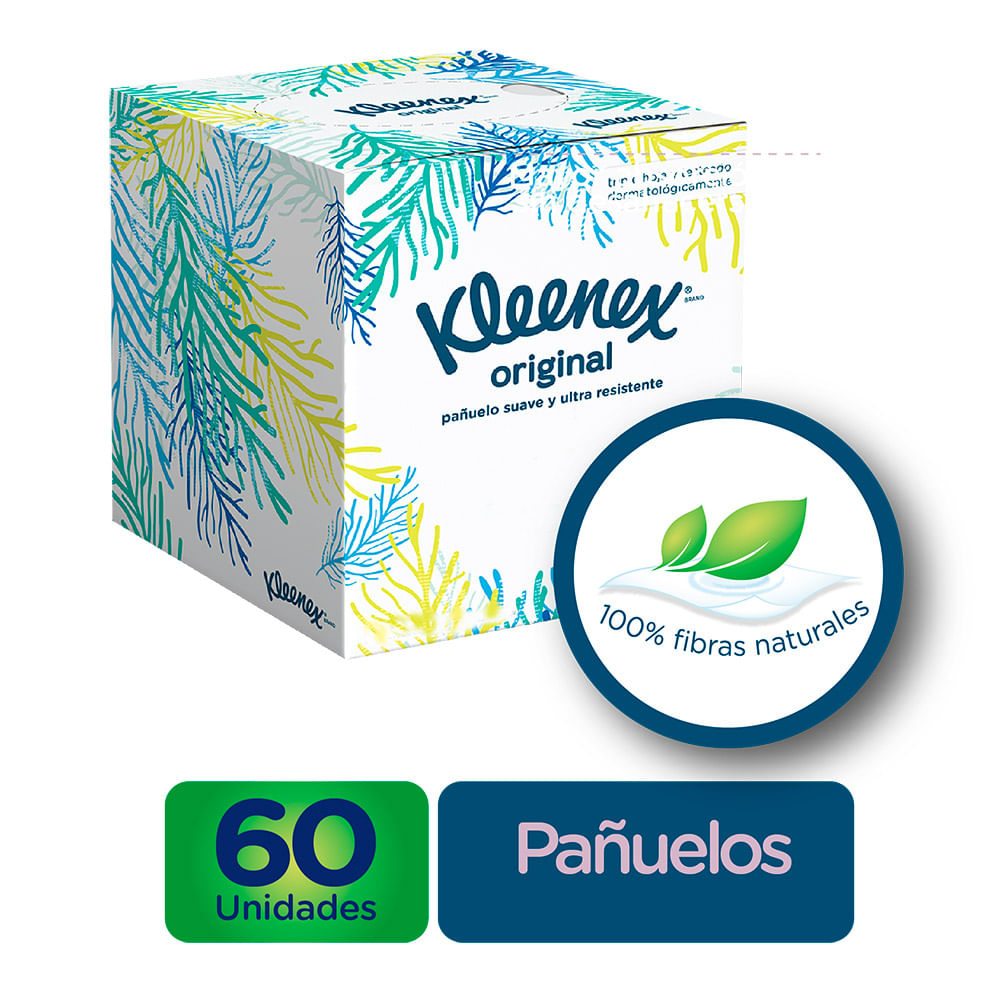 Comprar Pañuelos Faciales Kleenex Cubo Ultra Suave - 55Uds