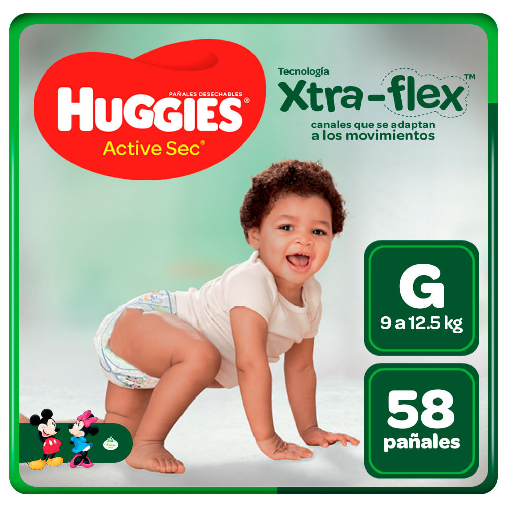 pañal huggies active sec g pañal huggies active sec g