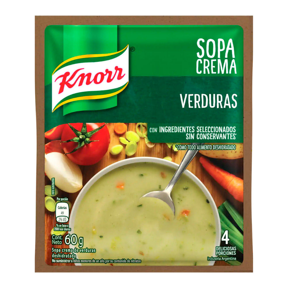 Sopa Crema Verduras Knorr 60 Gr - IC Norte